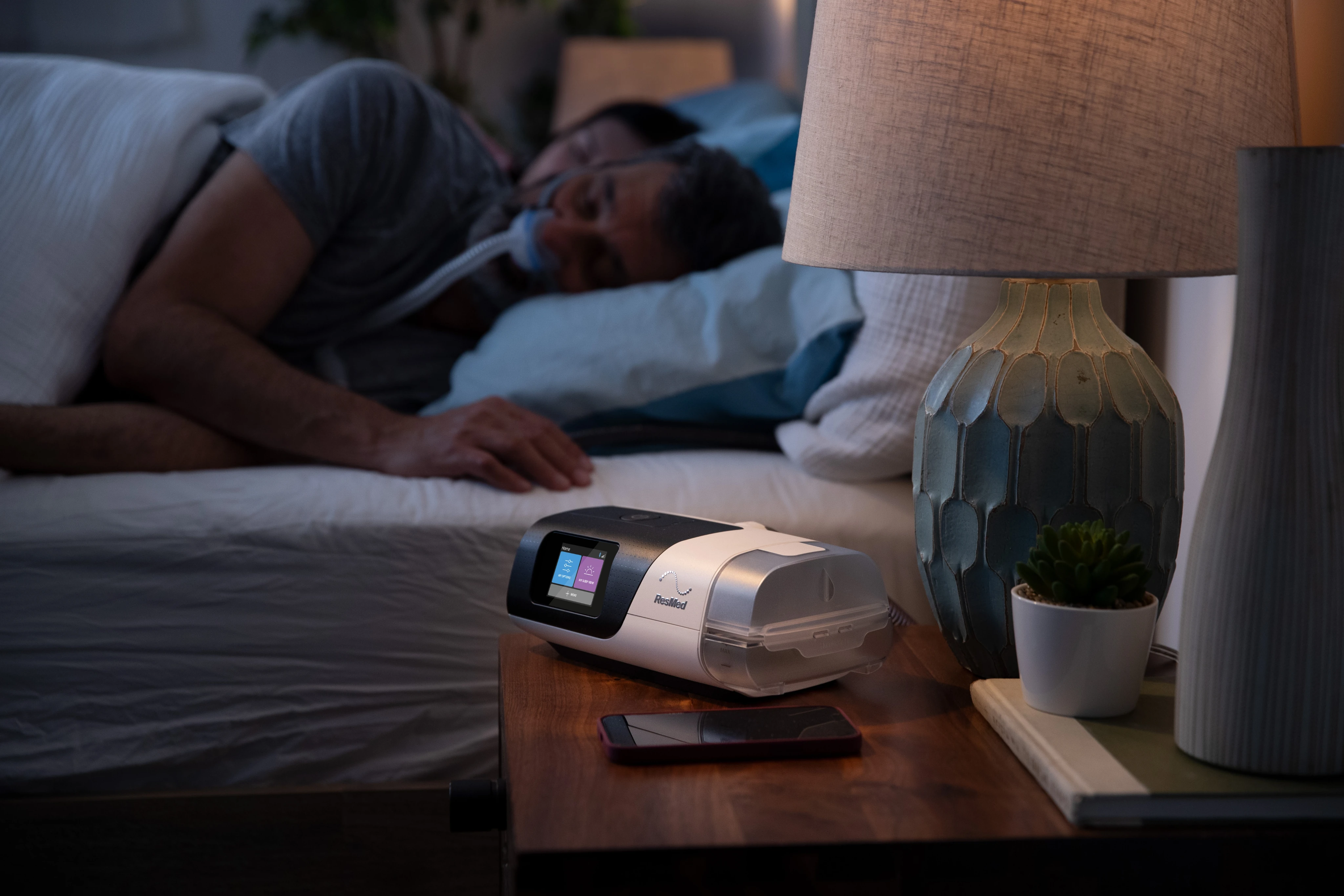 CPAP machine with interactive therapy benefits